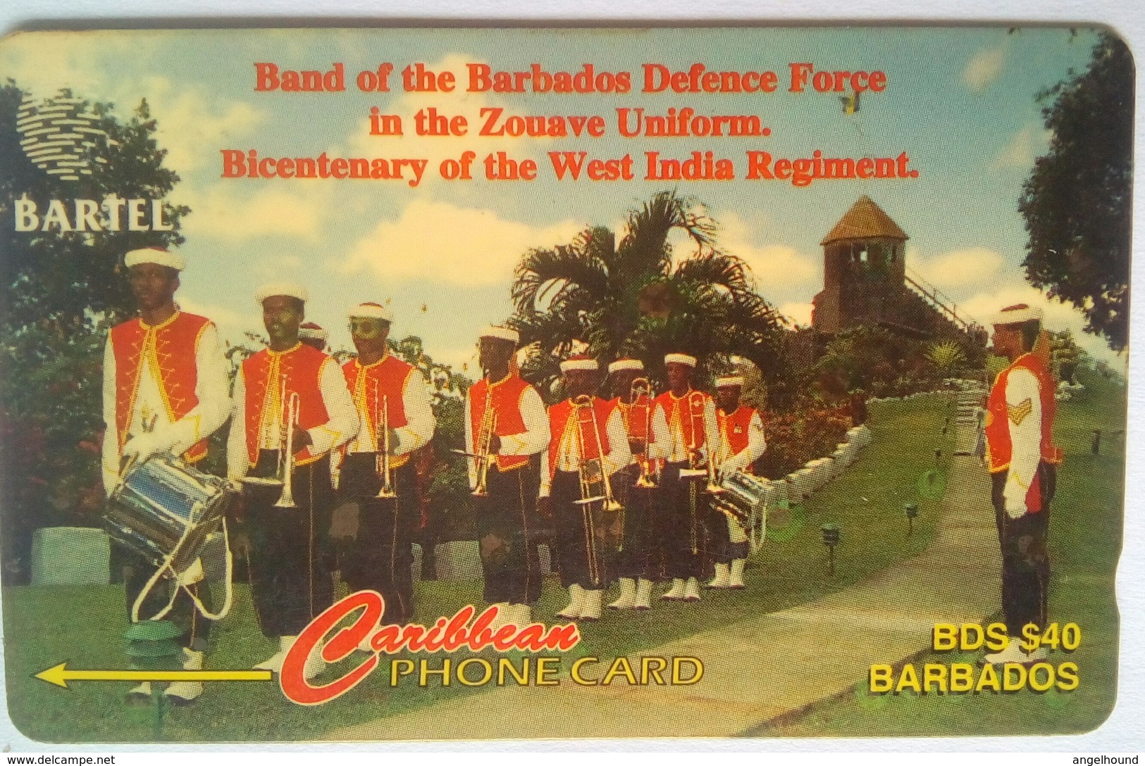 16CBDB Defense Force Band B$40  No Slash C/n - Barbades