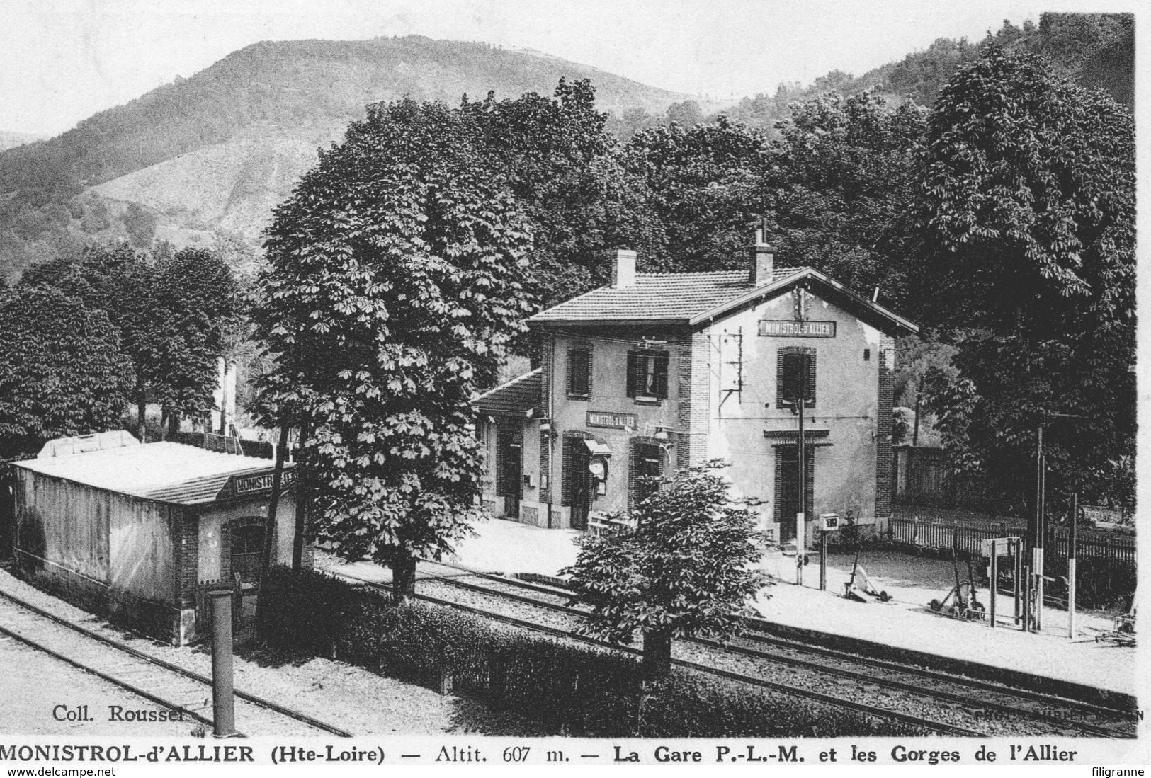 MONISTROL D ALLIER  La Gare Et Les Gorges De L Allier - Autres & Non Classés