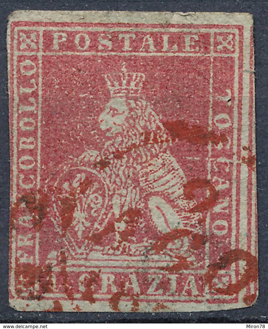 ITALIAN STATES TUSCANY 1851 1cr Used Lot#8 - Toscana