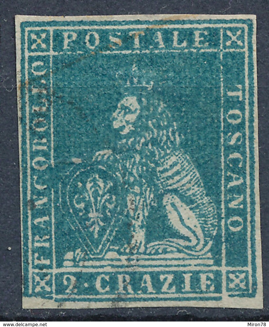 ITALIAN STATES TUSCANY 1851 2cr Used Lot#14 - Toscana