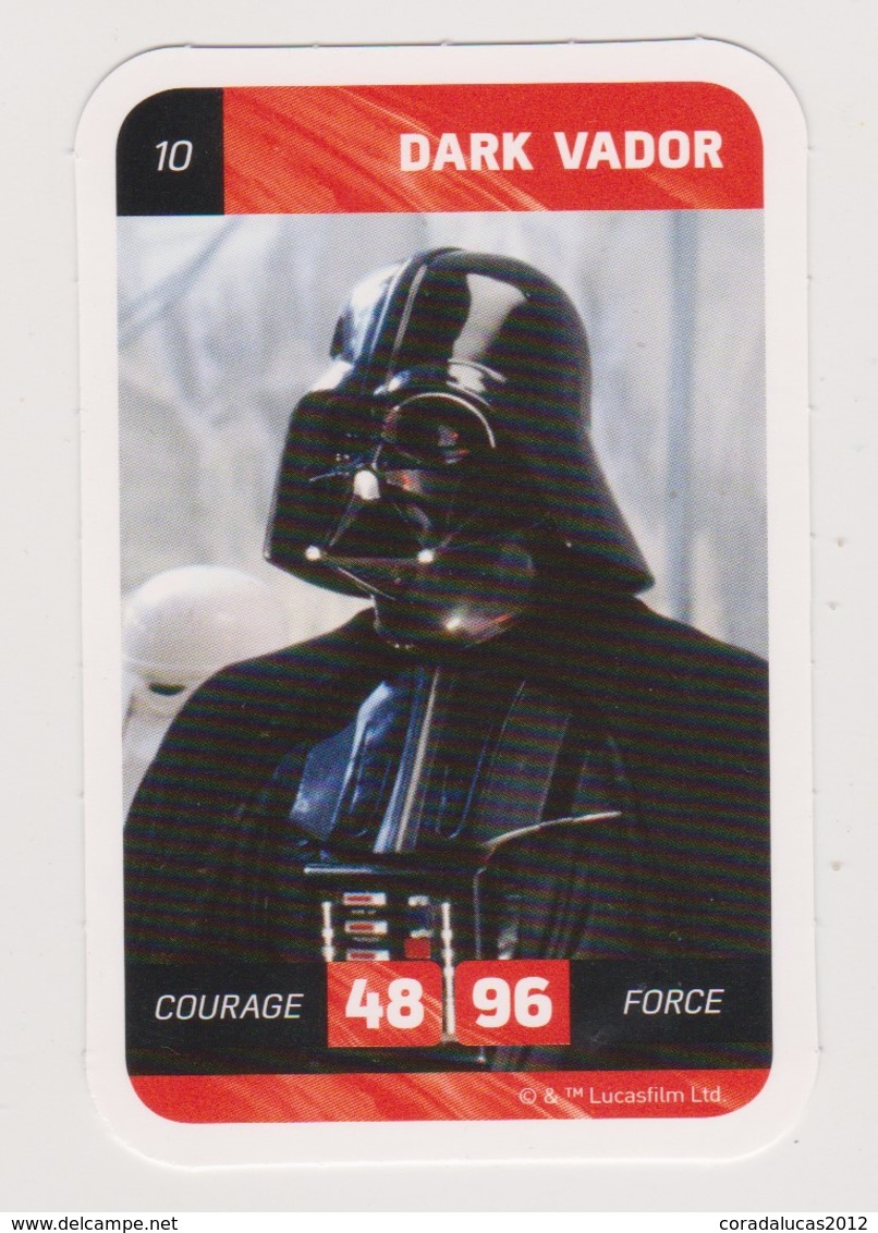 CARTE STAR WARS LECLERC   DARK VADOR  10 - Star Wars