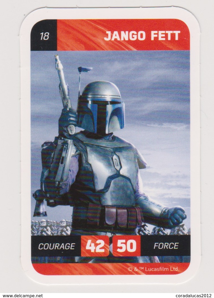 CARTE STAR WARS LECLERC  JANGO FETT 18 - Star Wars