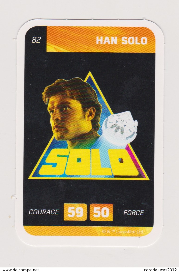 CARTE STAR WARS LECLERC  HAN SOLO 82 - Star Wars