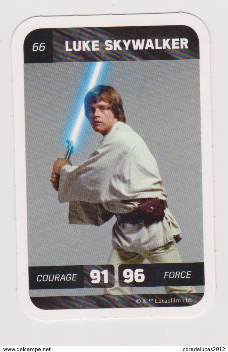 CARTE STAR WARS LECLERC  LUKE SKYWALKER  66 - Star Wars