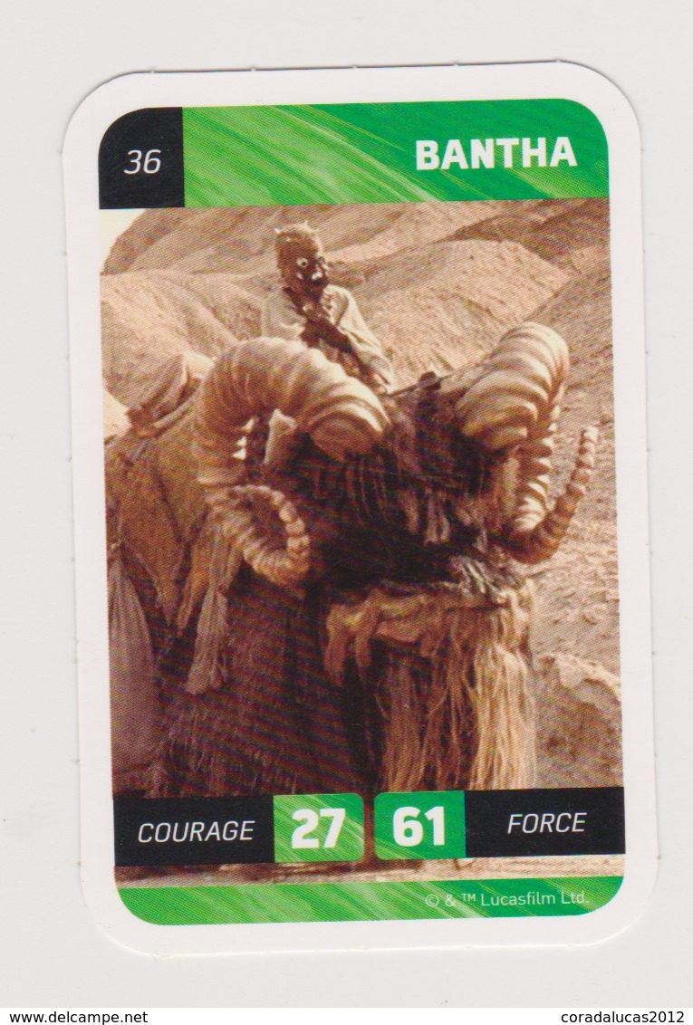 CARTE STAR WARS LECLERC   BANTHA   36 - Star Wars