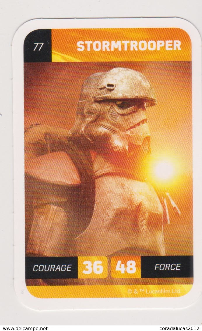 CARTE STAR WARS LECLERC   STORMTROOPER  77 - Star Wars