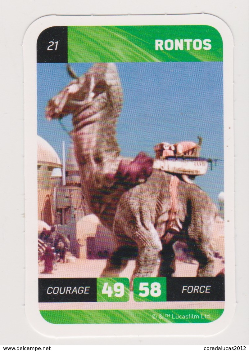 CARTE STAR WARS LECLERC  RONTOS  21 - Star Wars