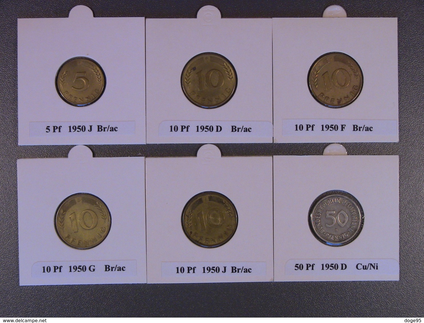 Lot AL4 : Allemagne : Beau Lot Assez Complet De 29 Pièces De 1950, 1951, 1955. - Verzamelingen