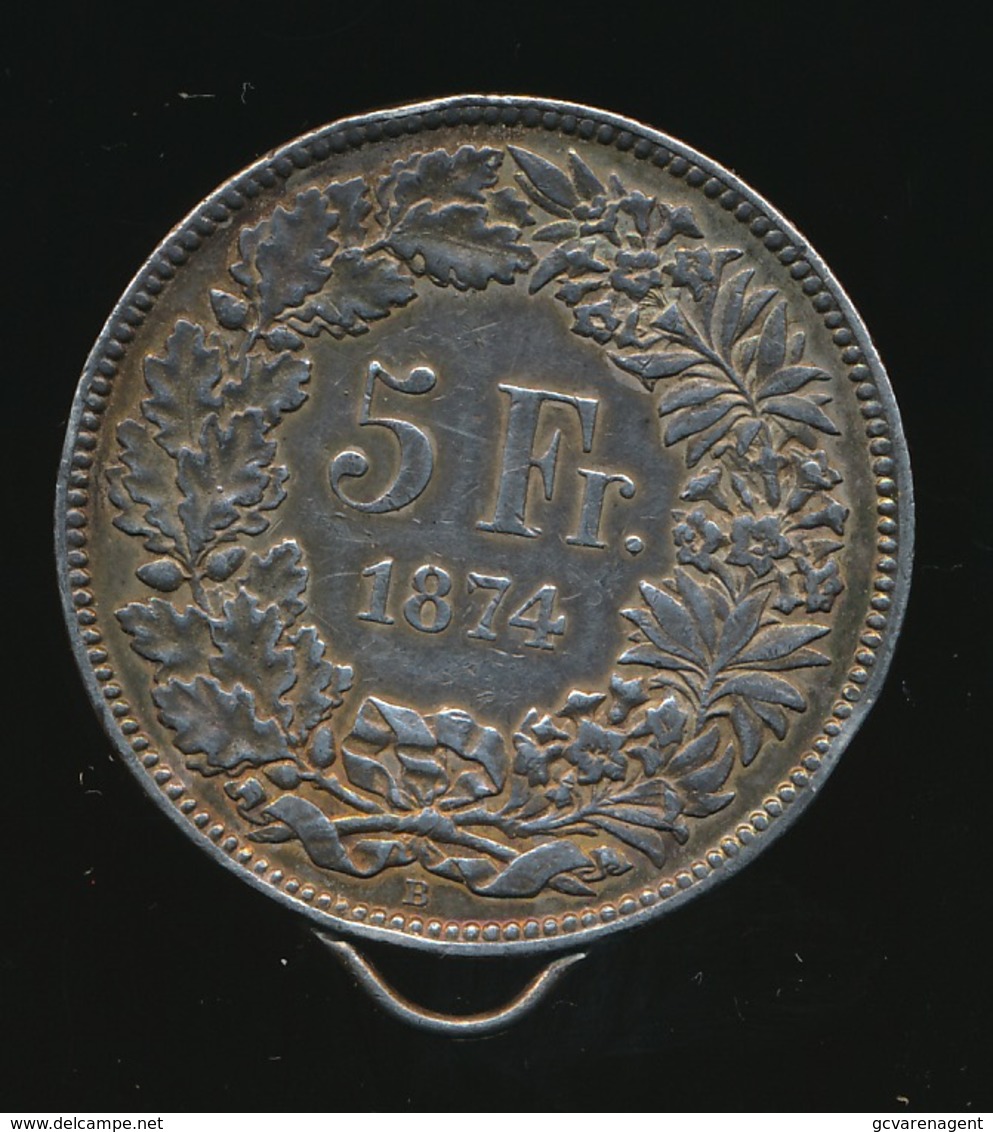 SUISSE 5 Francs 1874 B  Voir 2 Scans - Other & Unclassified
