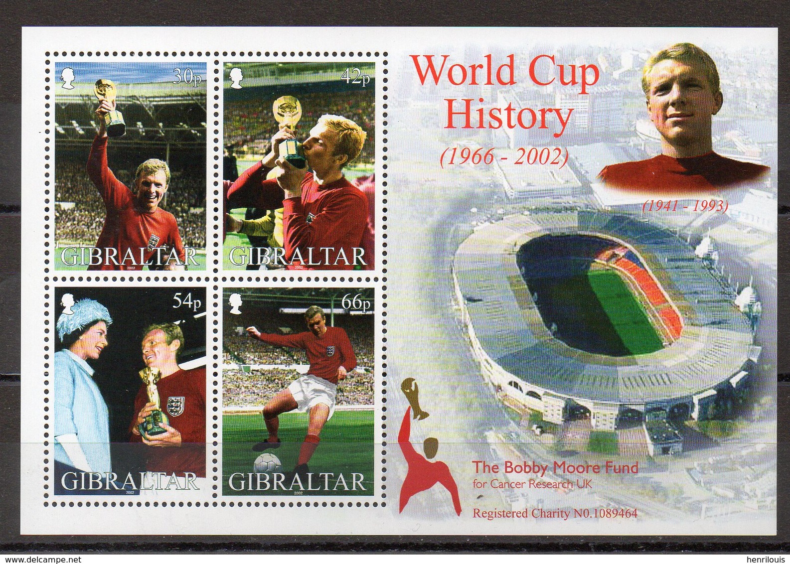 GIBRALTAR   Timbres Neufs **  De 2002  ( Ref 5273 )  Sport - Football - Gibraltar