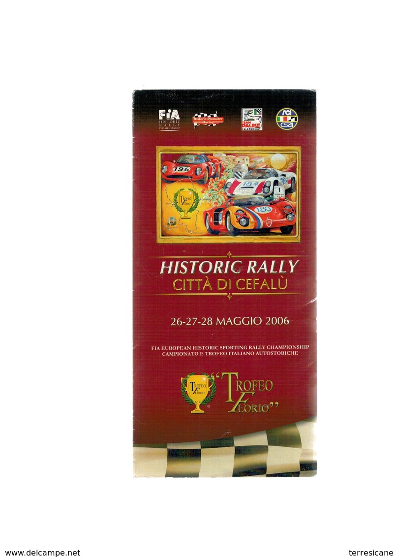 TROFEO FLORIO HYSTORIC RALLY CEFALU' 2006 PROGRAMMA - Programmi