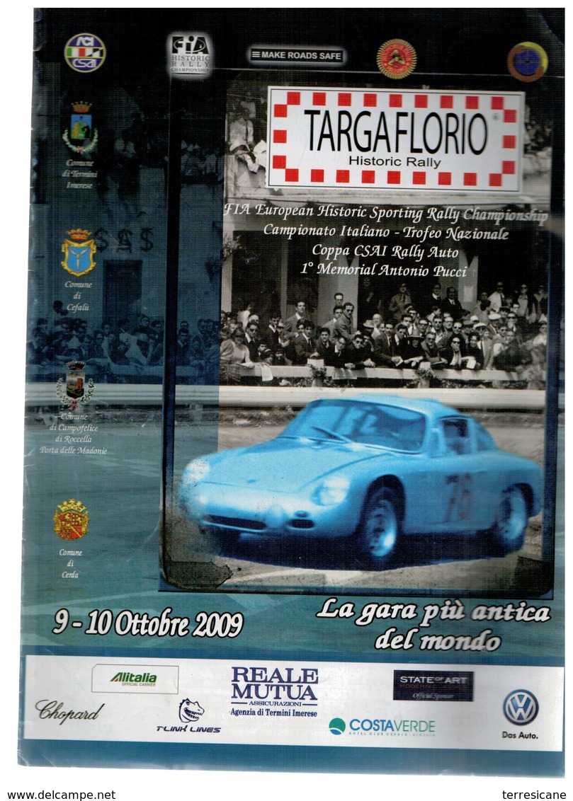 TROFEO FLORIO HYSTORIC RALLY CEFALU' 2009 PROGRAMMA - Programmi