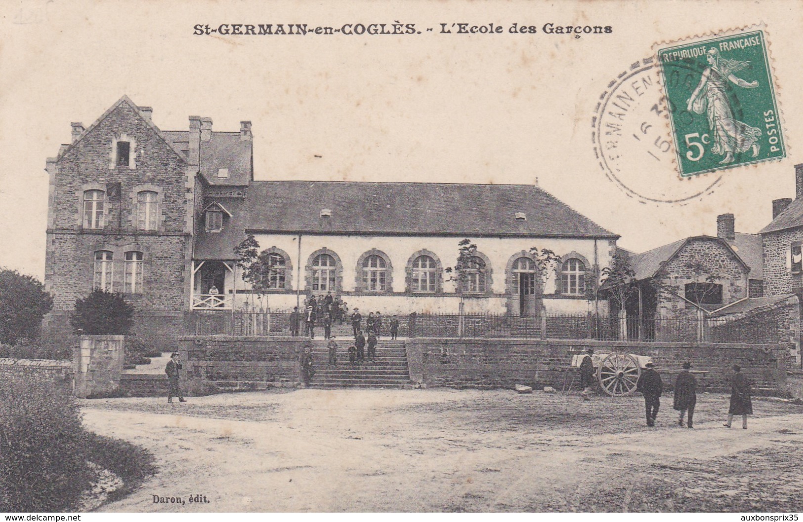 SAINT GERMAIN EN COGLES - L'ECOLE DES GARCONS - 35 - Altri & Non Classificati