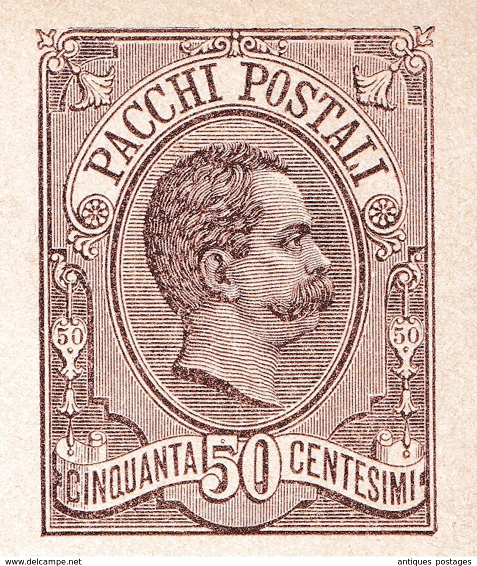 Catania 1888 Umberto I Bullettino Di Spedizione Pacchi Postale Augusta Italia Colis Postal - Colis-postaux