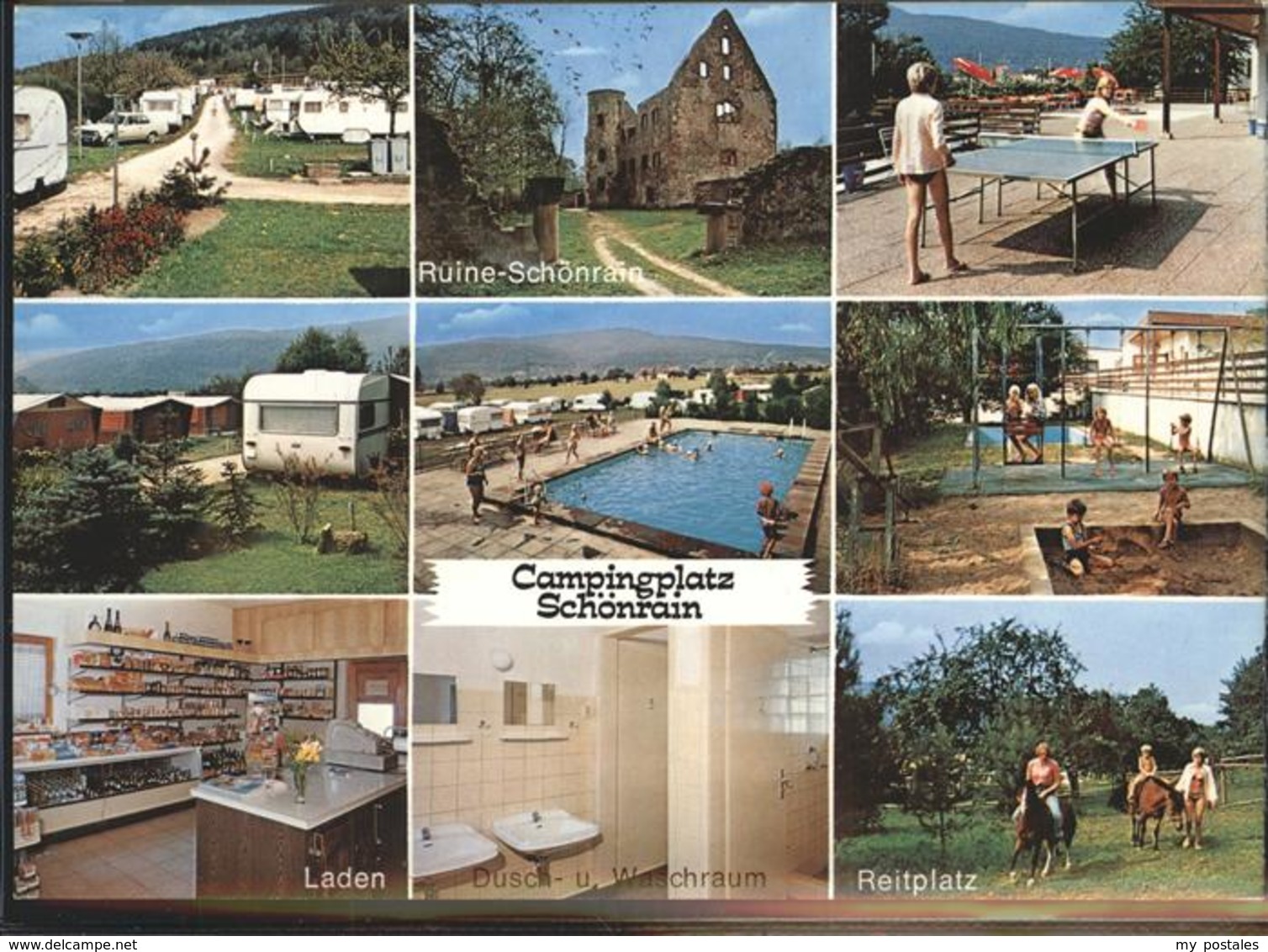 41237030 Hofstetten Main Campingplatz Schwimmbade Reiten Pferde Tischtennis Gemu - Gemuenden