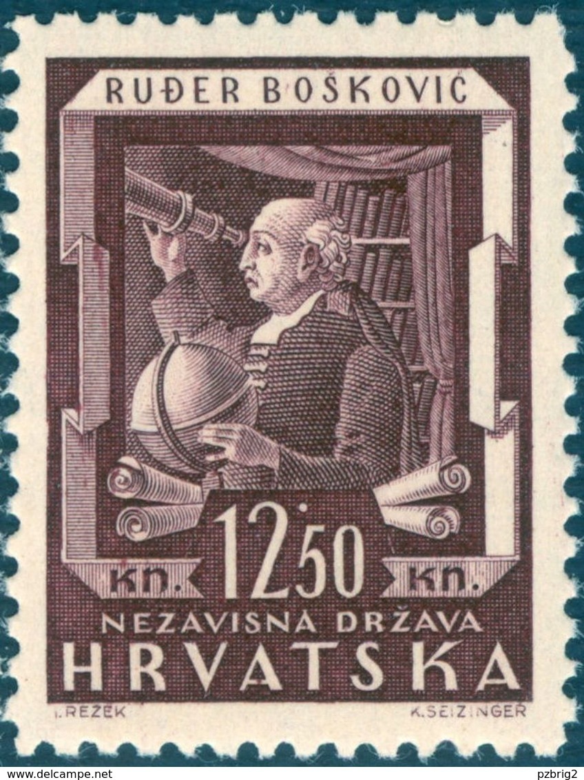 Bošković , R. - Croatia 1943 - Michel # 2149 ** MNH - Mathematics, Mathematician, Physics, Physicist, Astronomy - Other & Unclassified