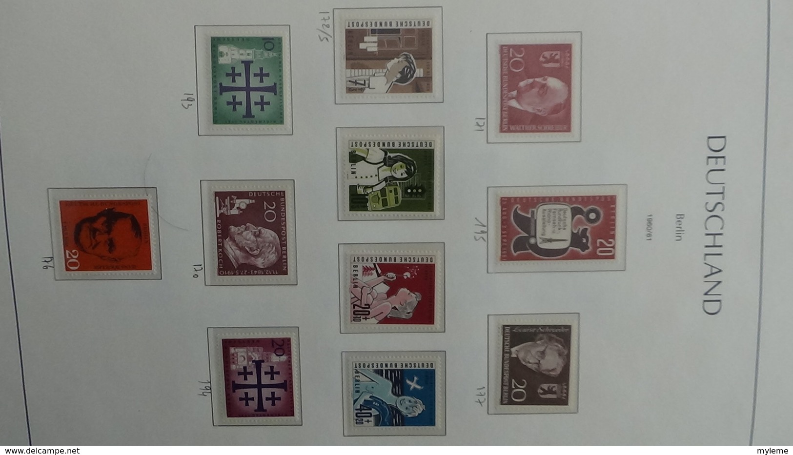 Très belle collection de timbres et blocs ** d'ALLEMAGNE (Berlin) de 1956 à 1990 Port 13.15 OFFERT !!!