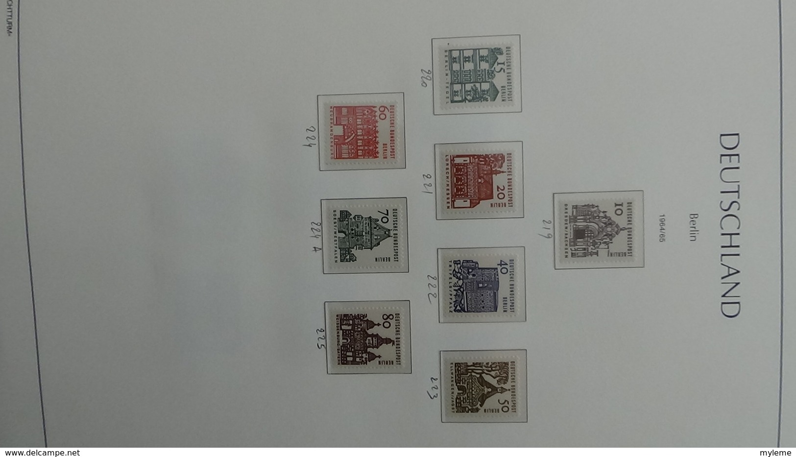 Très belle collection de timbres et blocs ** d'ALLEMAGNE (Berlin) de 1956 à 1990 Port 13.15 OFFERT !!!