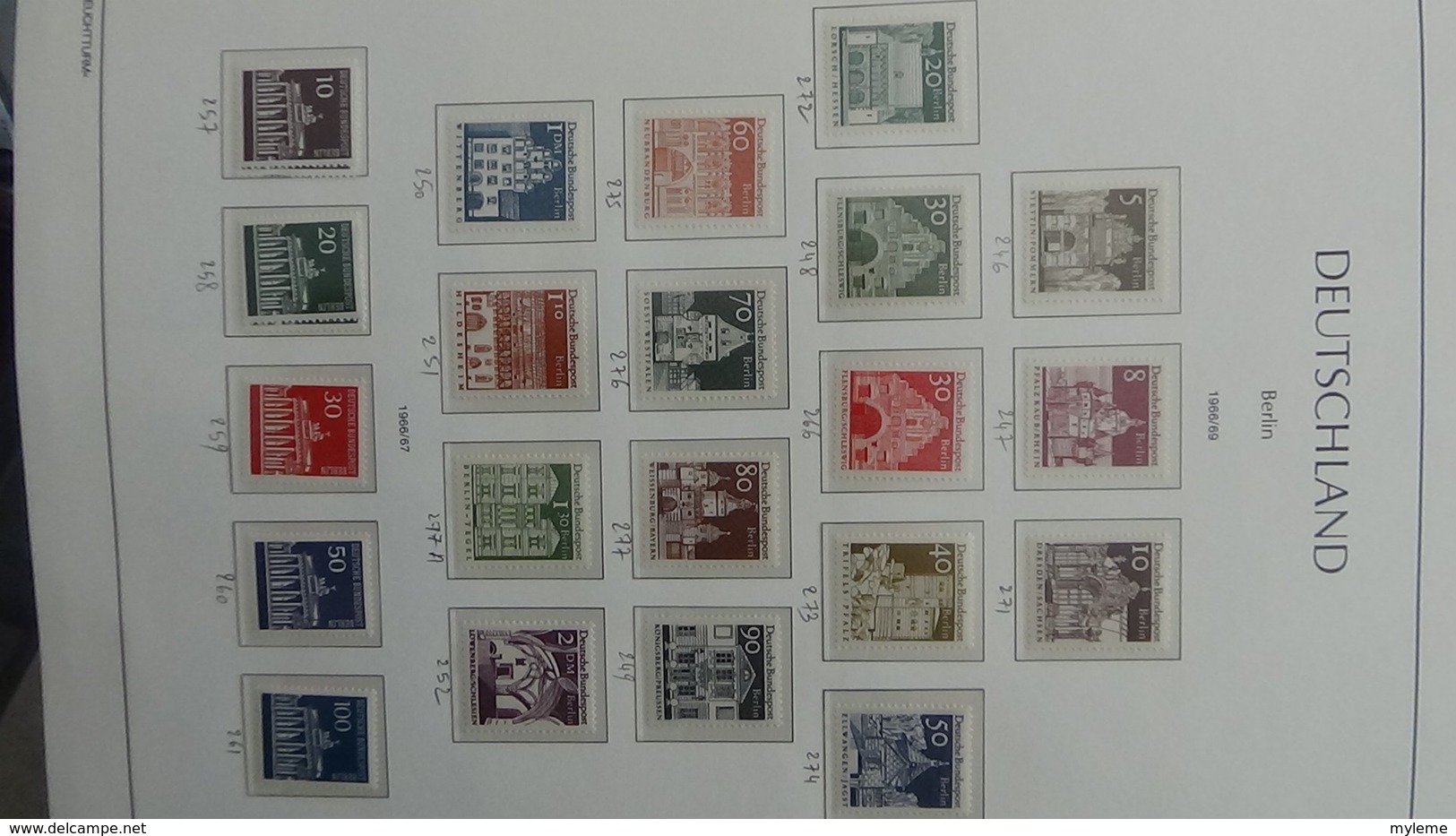 Très belle collection de timbres et blocs ** d'ALLEMAGNE (Berlin) de 1956 à 1990 Port 13.15 OFFERT !!!