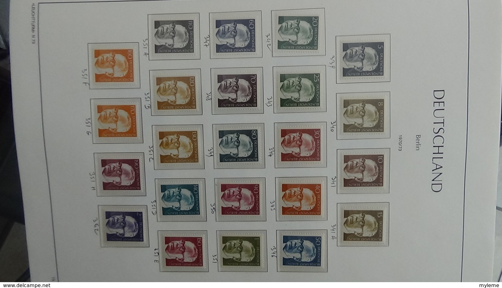 Très belle collection de timbres et blocs ** d'ALLEMAGNE (Berlin) de 1956 à 1990 Port 13.15 OFFERT !!!