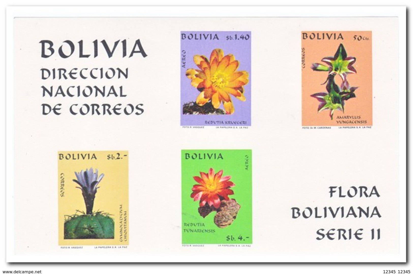 Bolivië 1971, Postfris MNH, Cacti - Bolivië