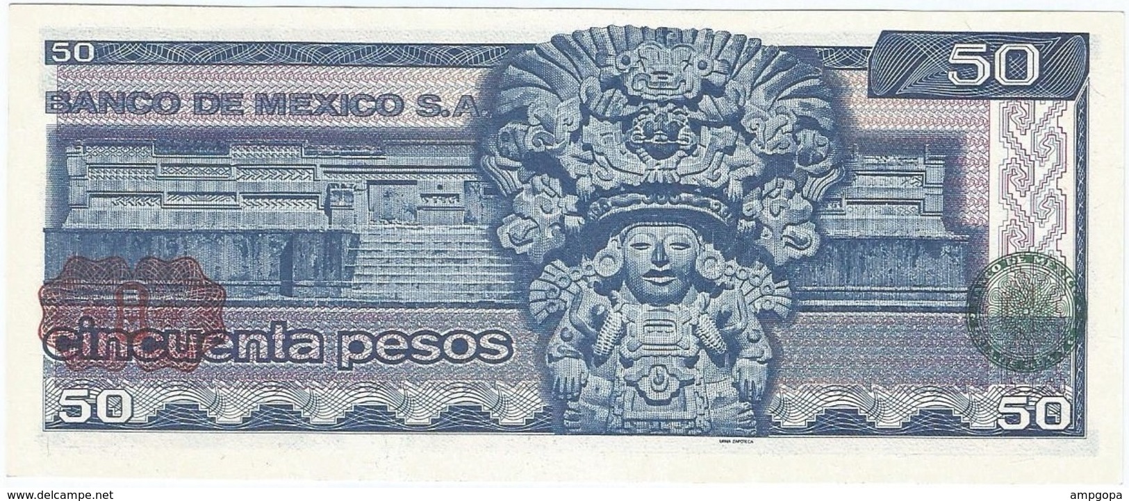 México 50 Pesos 27-1-1981 KA-KB Pick 73 UNC - México