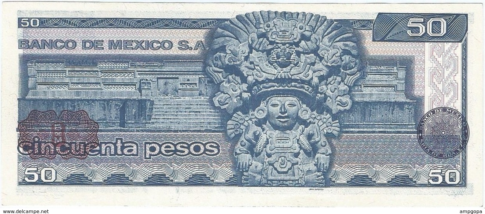 México 50 Pesos 27-1-1981 KL Pick 73 UNC - México