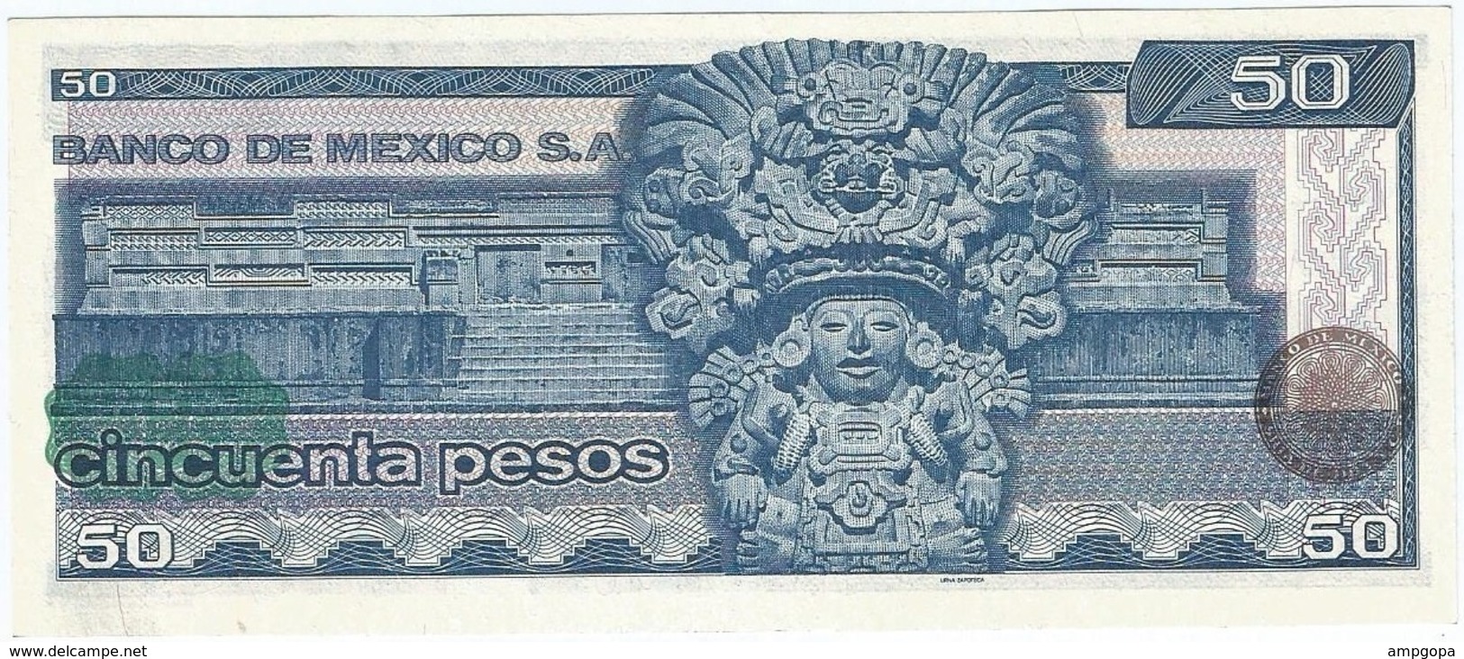 México 50 Pesos 27-1-1981 KX Pick 73 UNC - México