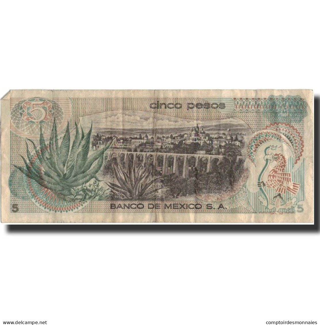 Billet, Mexique, 5 Pesos, 1971, 1981-01-27, KM:62b, TB+ - Mexico