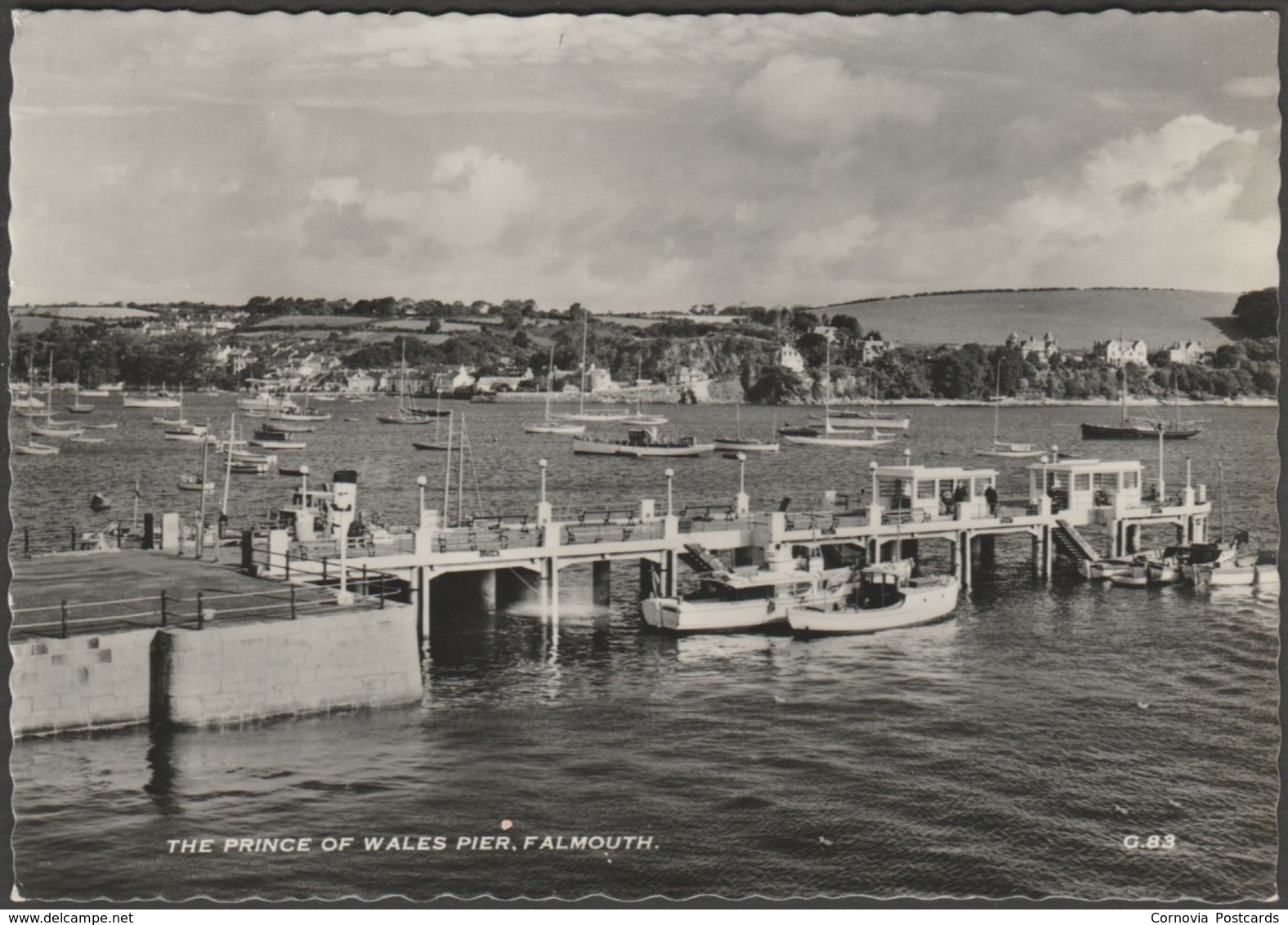 The Prince Of Wales Pier, Falmouth, Cornwall, C.1950s - RP Postcard - Falmouth