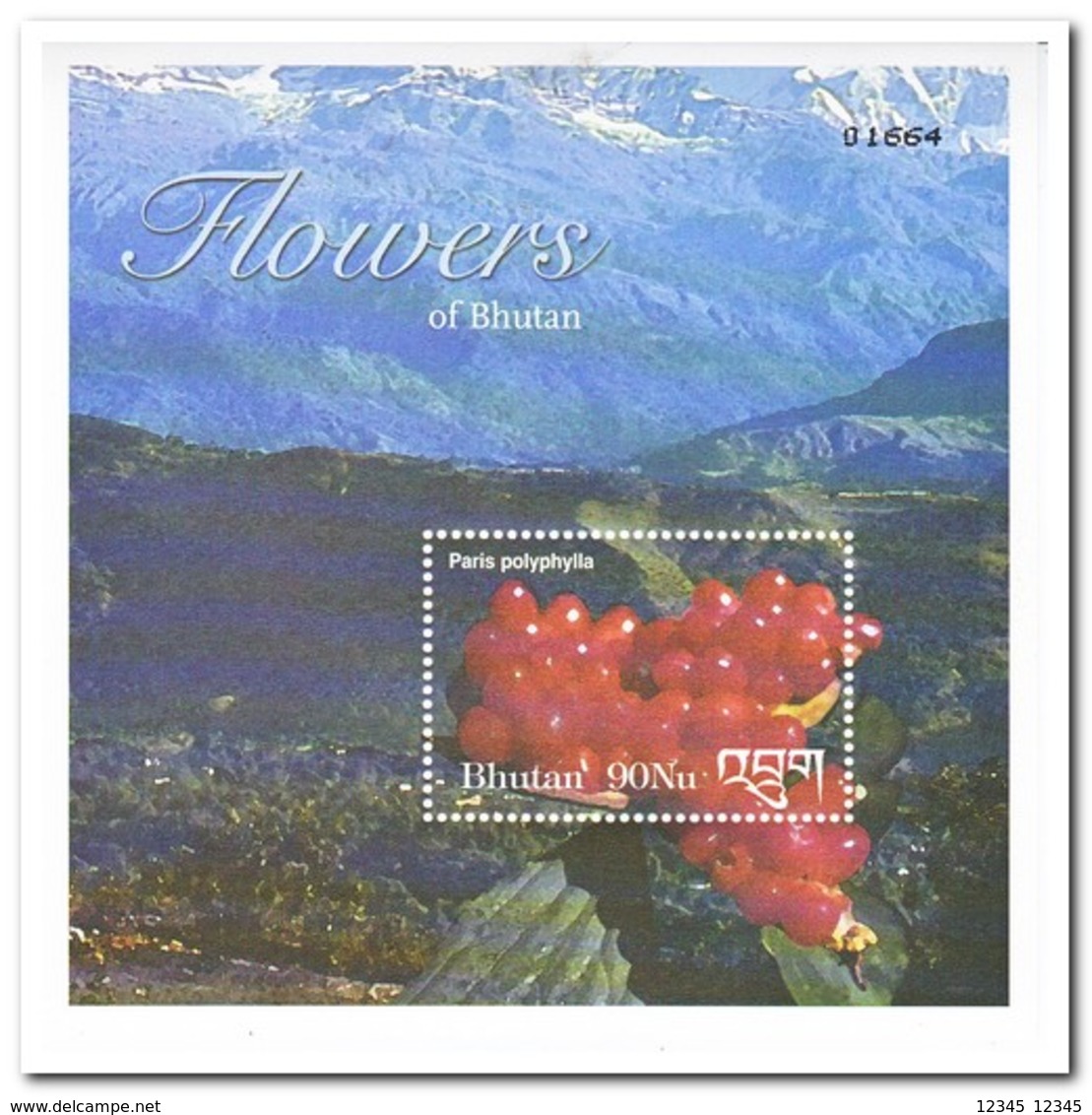 Bhutan 2002, Postfris MNH, Flowers - Bhutan