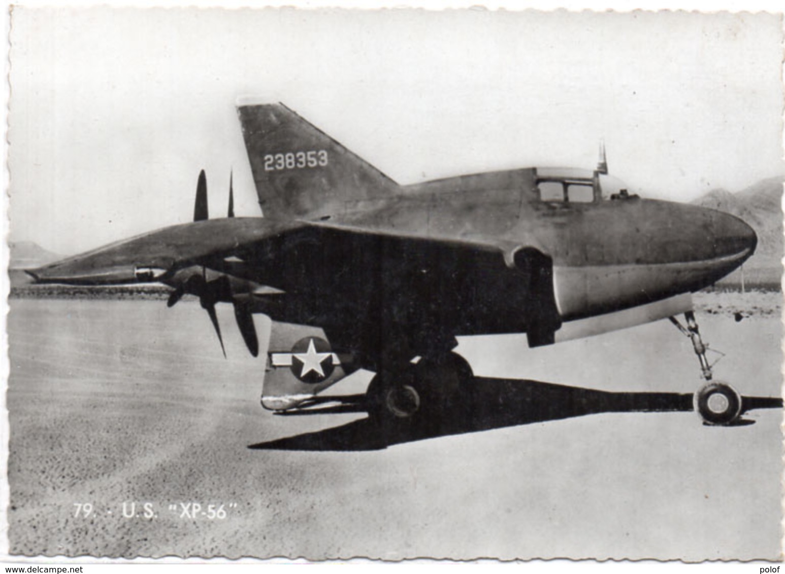 U.S.  "Northtrop XP 56" " (105646) - 1939-1945: 2ème Guerre