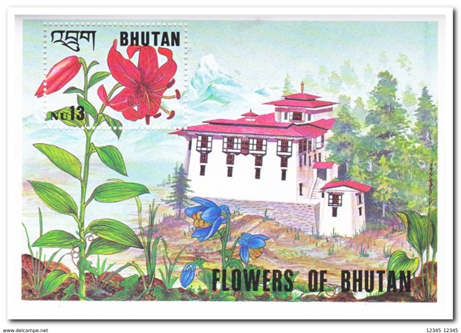 Bhutan 1994, Postfris MNH, Flowers - Bhutan