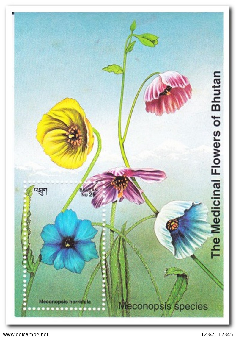 Bhutan 1993, Postfris MNH, Flowers - Bhutan