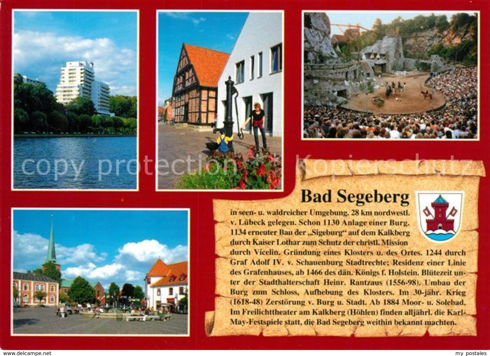 73210152 Segeberg_Bad Brunnen Freilichtbuehne Marktplatz Segeberg_Bad - Bad Segeberg