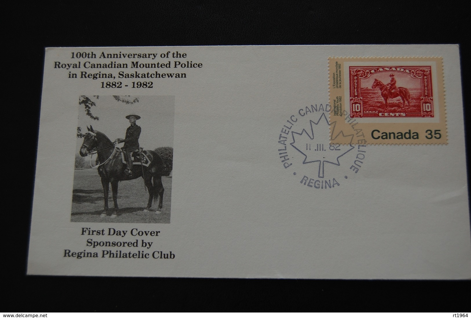 Enveloppe 1er Jour Police Montée Du CANADA - 1981-1990