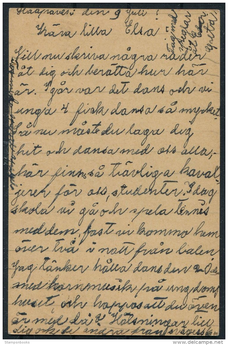 1917 Finland Stationery Postcard.  Haapavesi -Loimaa - Covers & Documents