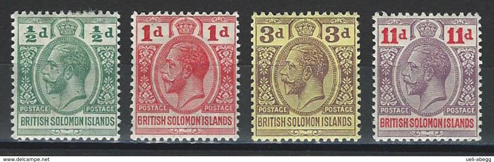 Brit. Solomon Islands SG 18-21, Mi 19-22 * MH - Iles Salomon (...-1978)