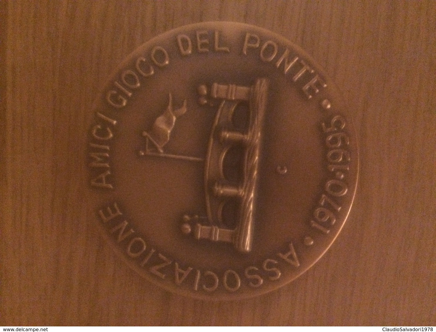 Medaglia Grande Modulo In Bronzo Amici Del Gioco Del Ponte Pisa Incisore: Ciucci - Bronces