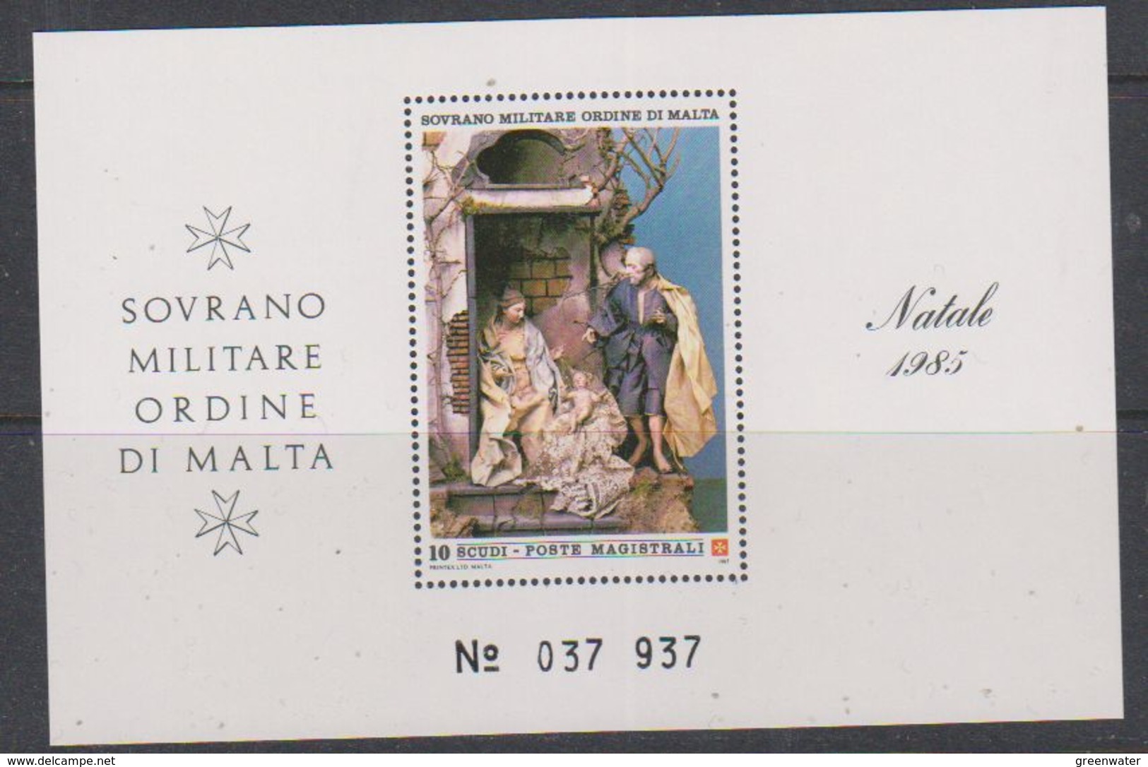 Ordine Di Malta 1985 Christmas M/s ** Mnh (38577A) - Malta (Orde Van)