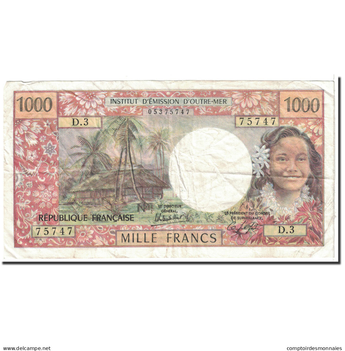 Billet, Nouvelle-Calédonie, 1000 Francs, 1983, Undated, KM:64b, TTB - Nouméa (Neukaledonien 1873-1985)