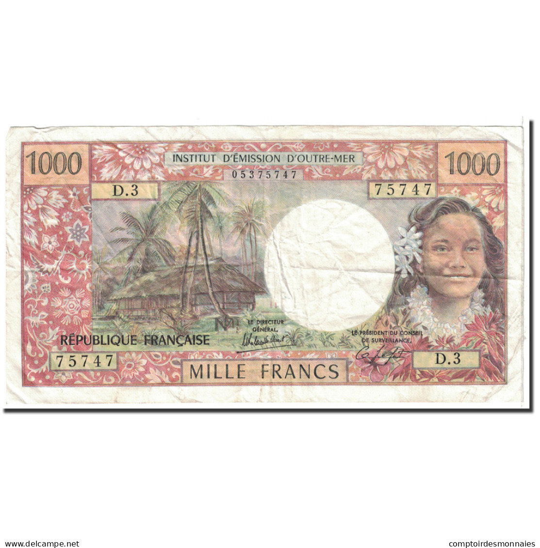 Billet, Nouvelle-Calédonie, 1000 Francs, 1983, Undated, KM:64b, TTB - Nouméa (New Caledonia 1873-1985)