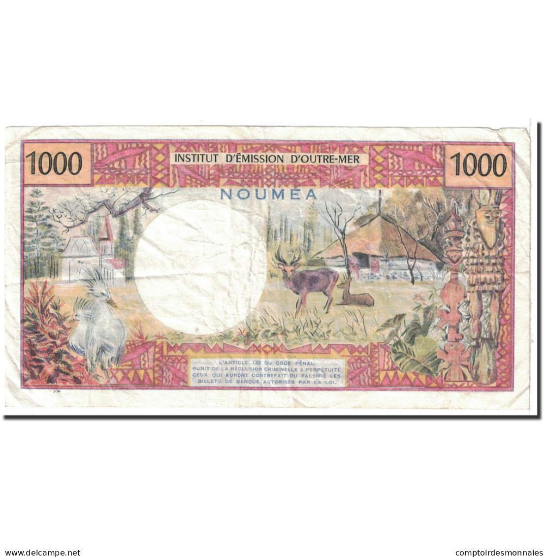 Billet, Nouvelle-Calédonie, 1000 Francs, 1983, Undated, KM:64b, TTB - Nouméa (New Caledonia 1873-1985)