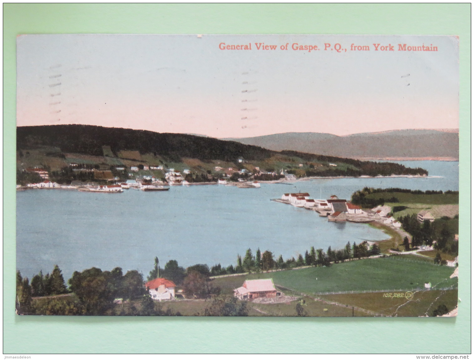 Canada 1910 Postcard ""Gaspe"" Toronto To Boulogne France - Storia Postale