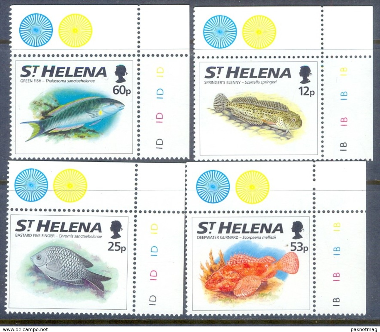 A284- St Helena 1994. Fish. Marine Life, Marine Fauna. Fishes. - Fishes