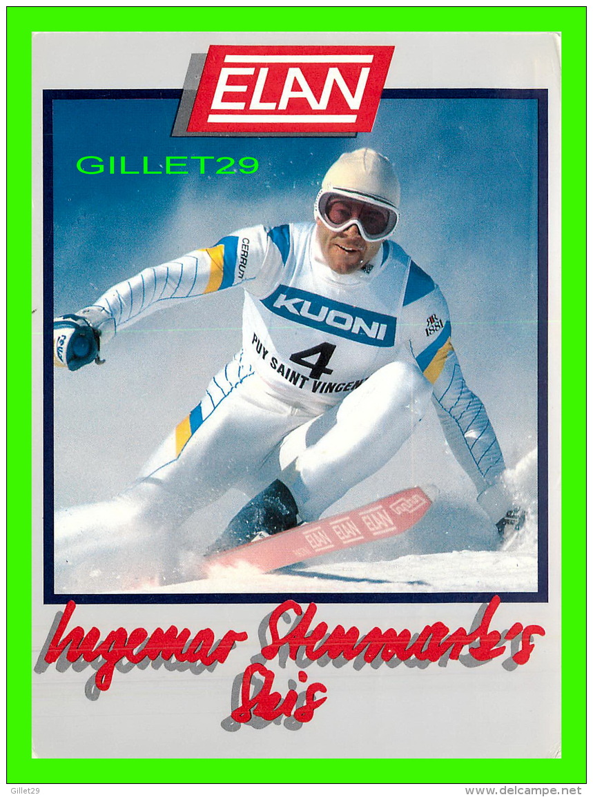 SPORTS D'HIVER, SKI - INGEMAR STENMARK , SWEDEN - TRAVEL IN 1988 - ELAN - - Sports D'hiver