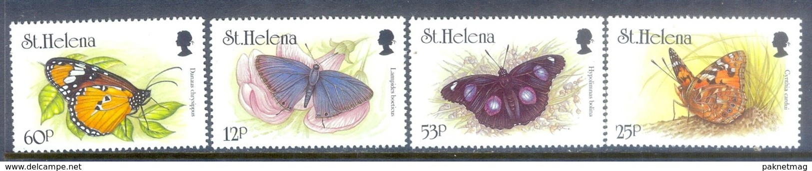 A287- St. Helena 1994. Butterfly. Schmetterlinge. Insects. Butterfly. (244)350 - Butterflies