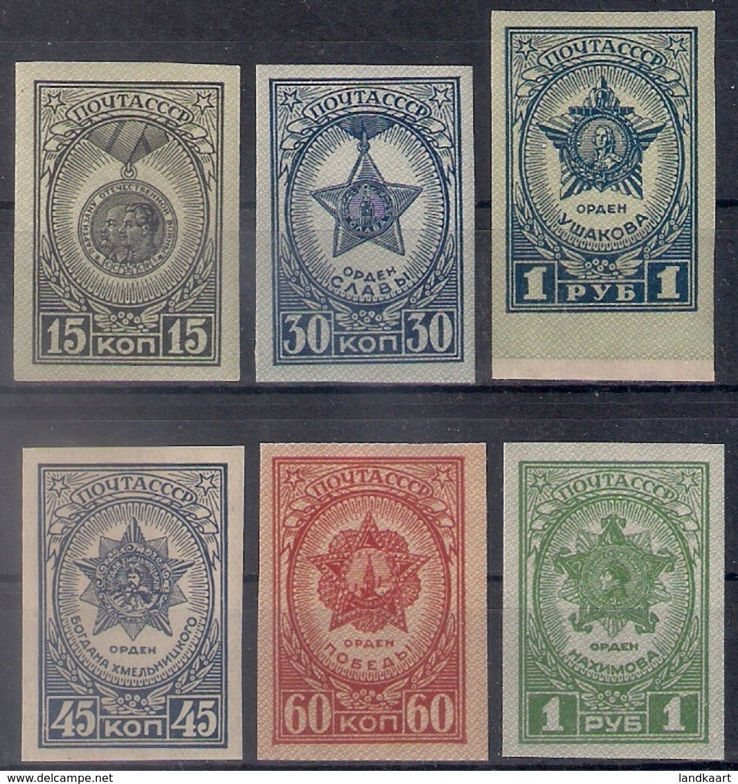 Russia 1945, Michel Nr 940B-45B, MNH OG - Ongebruikt