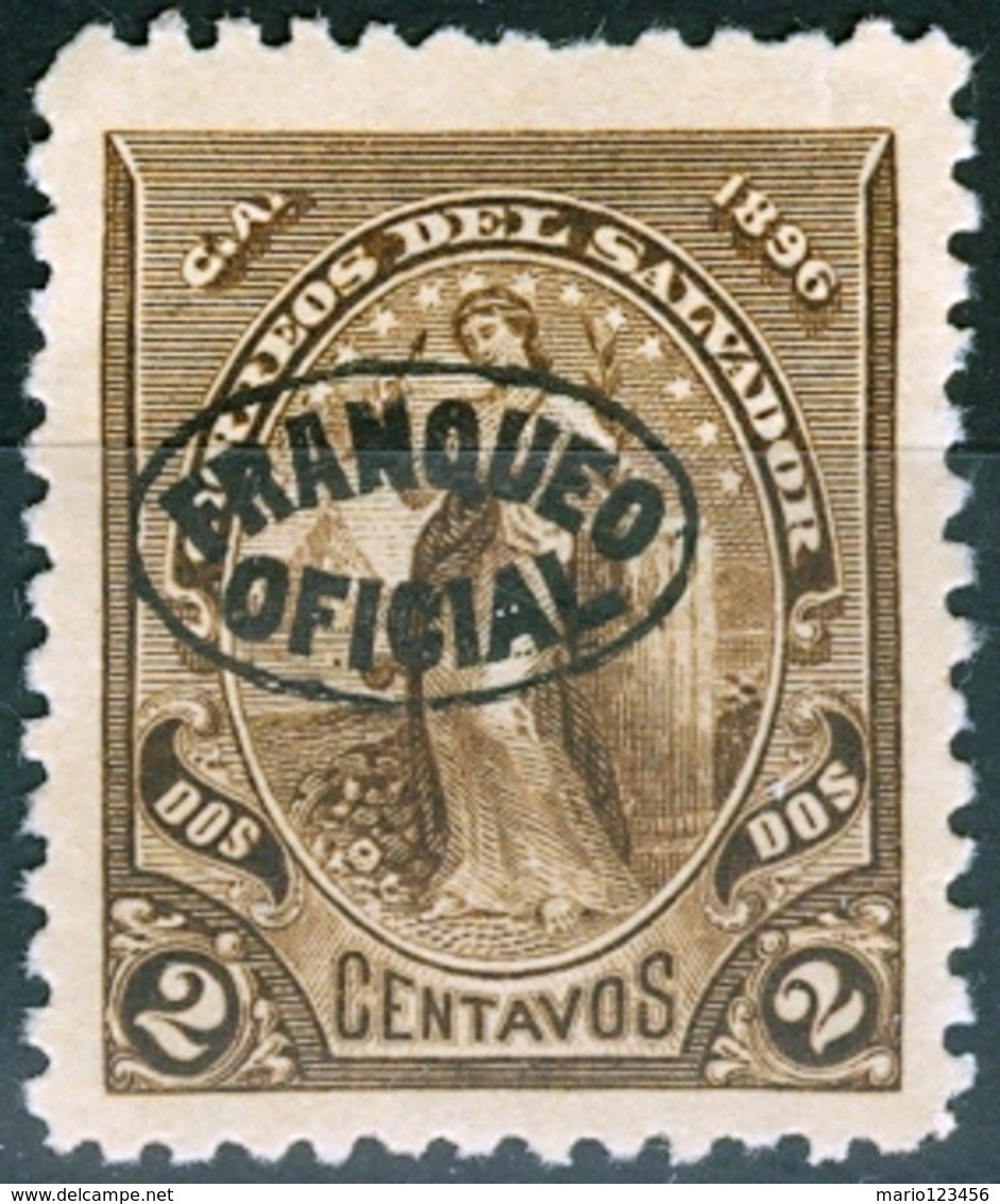 EL SALVADOR, LIBERTA, 1896, FRANCOBOLLI NUOVI (MLH*),  Michel D13,D14   Scott O1,O2 - El Salvador