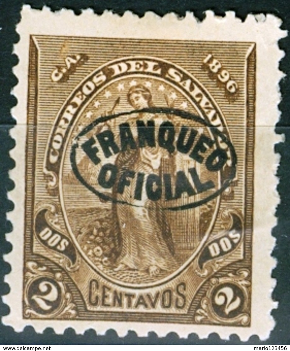 EL SALVADOR, LIBERTA, 1896, FRANCOBOLLI NUOVI (MLH*),  Michel D14   Scott O2 - El Salvador